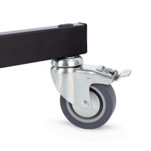 Manfrotto Oszlop állvány, fék. kerekek, levehető talp, alu, fekete (231B)