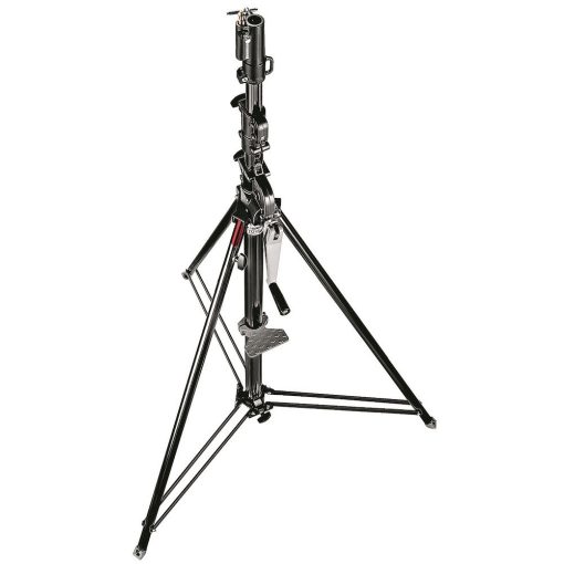 Manfrotto Wind up acél 3 szekciós állvány fekete-cink (087NWB)