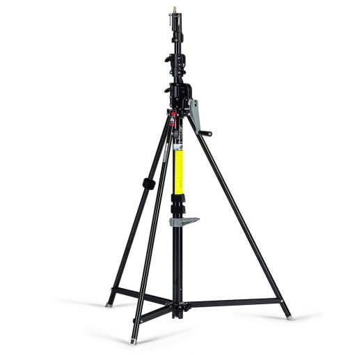 Manfrotto Wind up acél 3 szekciós állvány fekete-cink (087NWB)