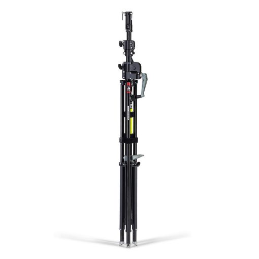 Manfrotto Wind up acél 3 szekciós állvány fekete-cink (087NWB)