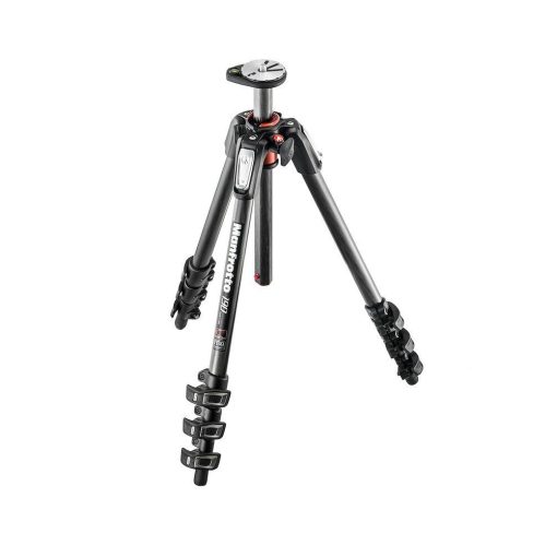 Manfrotto 190XPRO karbon 4 szekciós állvány, horizontális oszloppal (MT190CXPRO4)