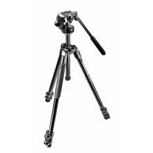 Manfrotto 190X kit alu 3 szekciós állvány + XPRO fluid fej (MK190X3-2W)