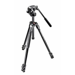   Manfrotto 190X kit alu 3 szekciós állvány + XPRO fluid fej (MK190X3-2W)