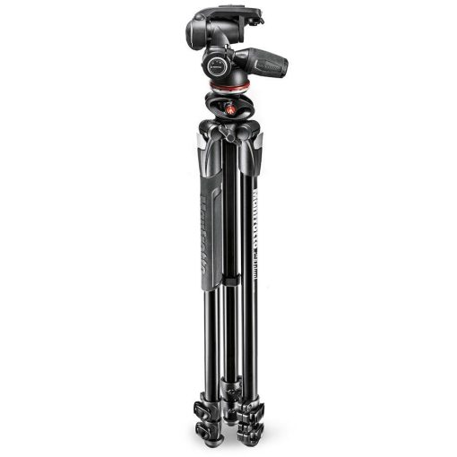 Manfrotto 290 Dual kit alu 3 szekciós állvány 90° oszloppal + 3D fej (MK290DUA3-3W)