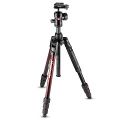   Manfrotto Befree Red Tripod Szett - Fényképezőgép Állvány Gömbfejjel (MKBFRTA4RD-BH)