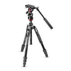   Manfrotto Befree live kit alu állvány tekerős lábzárral + fluid fej (MVKBFRT-LIVE)