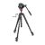   Manfrotto MVH500AH fluid fej lapos alappal + 190X alu video tripod (MVK500190XV)