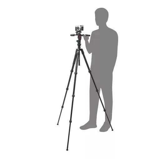 Manfrotto Befree GT alu állvány tekerős zár +3D live fotó/videó fej (MKBFRTA4GTFB-3W)