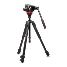 Manfrotto 502 fluid video fej lapos alappal + 055 video alu állvány (MVK502055XPRO3V)