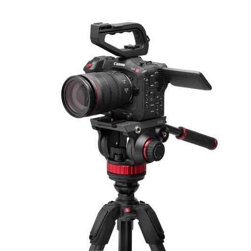 Manfrotto 502 fluid video fej lapos alappal + 055 video karbon állvány (MVK502055CXPROV)