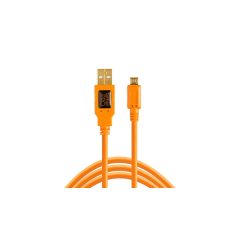   TETHER TOOLS TetherPro USB 2.0. > Micro-B 5pin 4.6m narancs - 220387 (CU5430)