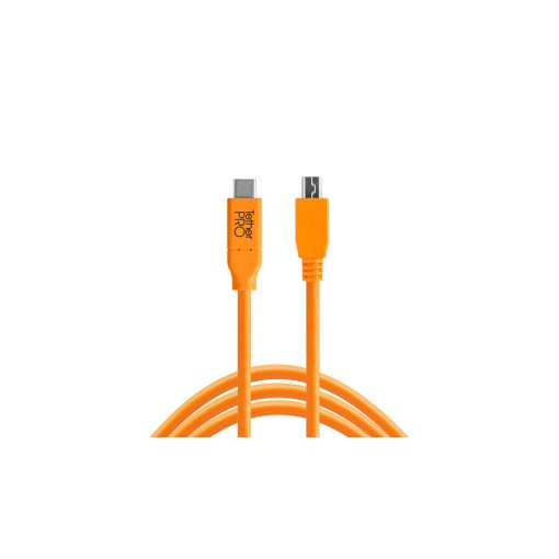 TETHER TOOLS TetherPro USB Type C > Mini-B 5pin 4.6m narancs (CUC2415)