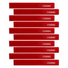 Caruba Gyorskötöző, tépőzáras - 10db - 15x2cm - piros