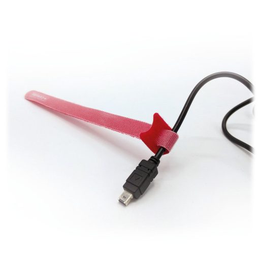 Caruba S-PRO Piros Gyorskötöző, tépőzáras - 10db - 20x1,2cm