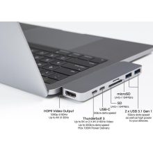 Caruba USB-C HUB Kártyaolvasó USB 3.0 - dupla USB-C csatlakozás