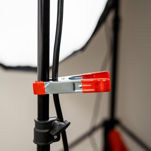 Caruba Fém csipesz - 10cm - piros (MSC-1R4)