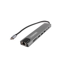 Caruba 8in1 USB-C HUB USB 3.0 - ethernet USB-C csatlakozás