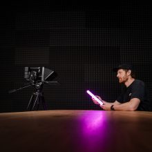 Caruba univerzális súgógép fényképezőgéphez, telefonhoz és tablethez