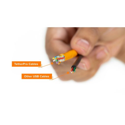 TETHER TOOLS TetherPro Optima 10G USB Type C > Type C 3 m narancs (CUC10RTG2-ORG)