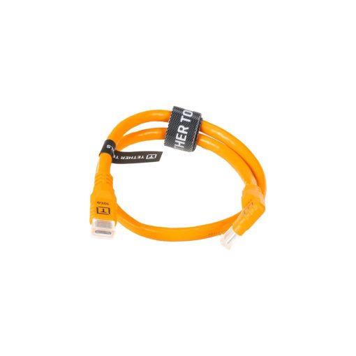 TETHER TOOLS TetherPro Optima 10G USB-C, 20 (51cm), Adapter “Pigtail” Kábel, narancs (CUCRTC1G2-ORG)