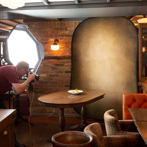 Manfrotto Vintage összecsukható háttér 1.5x2.1m Dohány/Oliva (LL LB5705)