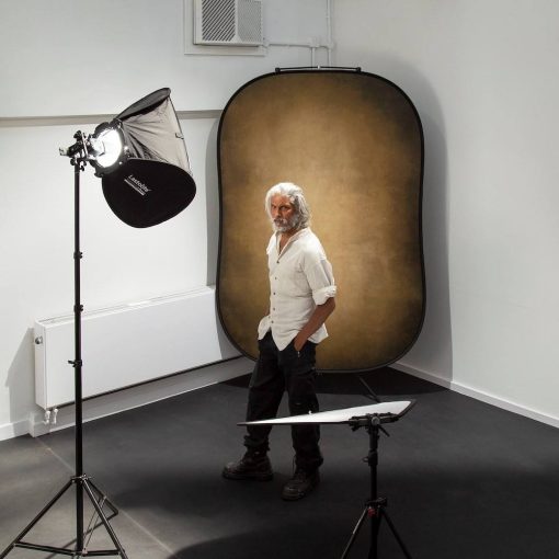 Manfrotto Vintage összecsukható háttér 1.5x2.1m Dohány/Oliva (LL LB5705)