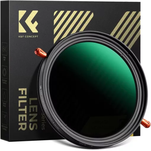 K&F Concept NANO-X, CPL+VARIO ND2-32 szűrő, w/o black cross, HD, vízlep, karcálló, törlőkendő, 77mm (KF-01-1087V2)