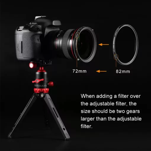 K&F Concept NANO-X, CPL+VARIO ND2-32 szűrő, w/o black cross, HD, vízlep, karcálló, törlőkendő, 77mm (KF-01-1087V2)