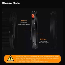 K&F Concept NANO-X, CPL+VARIO ND2-32 szűrő, w/o black cross, HD, vízlep, karcálló, törlőkendő, 82mm (KF-01-1088V2)