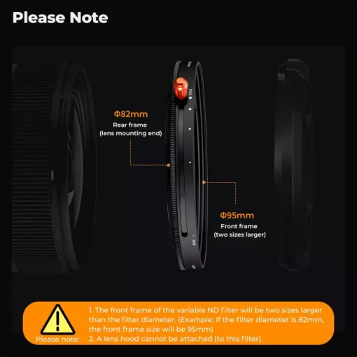 K&F Concept NANO-X, CPL+VARIO ND2-32 szűrő, w/o black cross, HD, vízlep, karcálló, törlőkendő, 82mm (KF-01-1088V2)