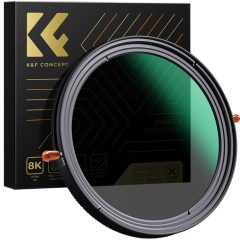   K&F Concept NANO-X, CPL+VARIO ND2-32 szűrő, w/o black cross, HD, vízlep, karcálló, törlőkendő, 37mm (KF-01-2047V1)