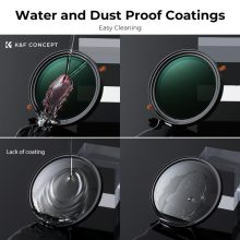 K&F Concept NANO-X, CPL+VARIO ND2-32 szűrő, w/o black cross, HD, vízlep, karcálló, törlőkendő, 86mm (KF-01-2324V1)