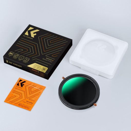K&F Concept NANO-X, CPL+VARIO ND2-32 szűrő, w/o black cross, HD, vízlep, karcálló, törlőkendő, 86mm (KF-01-2324V1)