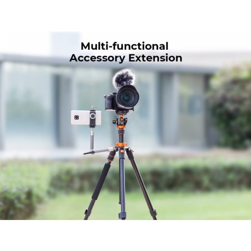 K&F Concept K234A7+BH28L állvány, 200cm magasság, 10kg teherbírás, telefonadapter (KF-09-087V7)