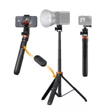 K&F Concept MS-24 állvány, 175cm, selfie bot, Gopro adapter, telefon adapter, bluetooth kioldó (KF-09-143)