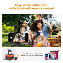 K&F Concept S255A3+BH-36 állvány, 190cm magasság, 8kg teherbírás, telefon, tablet, bluetooth adapter (KF-09-157)