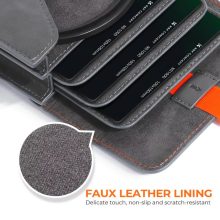 K&F Concept szűrőtartó kemény tok, 3db lapszűrő számára, max 100x100mm - KF-13-106