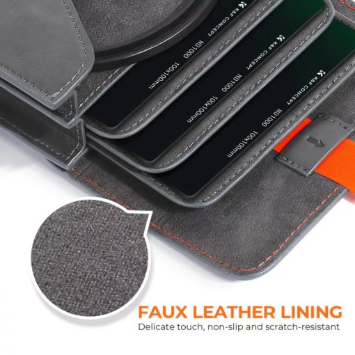 K&F Concept szűrőtartó kemény tok, 3db lapszűrő számára, max 100x100mm - KF-13-106