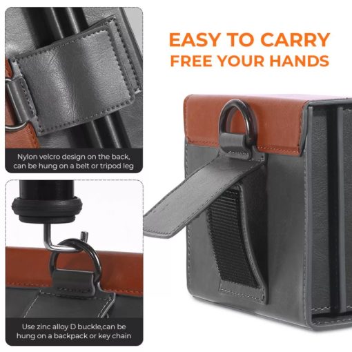 K&F Concept szűrőtartó kemény tok, 3db lapszűrő számára, max 100x100mm - KF-13-106