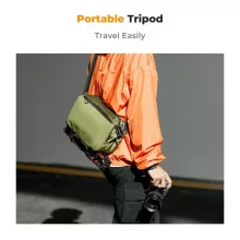 K&F Concept Alpha Sling 10L, fotós oldaltáska, zöld (KF-13-157V2)