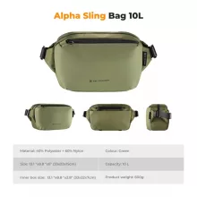 K&F Concept Alpha Sling 10L, fotós oldaltáska, zöld (KF-13-157V2)