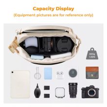 K&F Concept Alpha Sling 10L, fotós oldaltáska, bézs (KF-13-157V5)