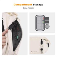 K&F Concept Alpha Sling 10L, fotós oldaltáska, bézs (KF-13-157V5)