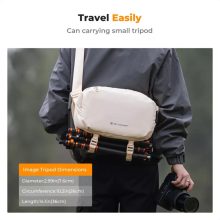 K&F Concept Alpha Sling 10L, fotós oldaltáska, bézs (KF-13-157V5)