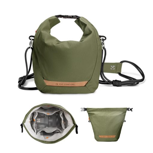 K&F Concept Urban Wander 11, 5L, fotós oldaltáska, zöld (KF-13-168V3)