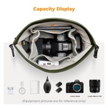 K&F Concept Urban Wander 11, 5L, fotós oldaltáska, zöld (KF-13-168V3)