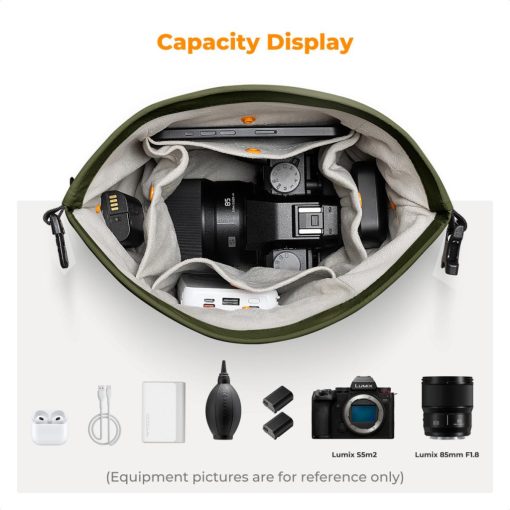 K&F Concept Urban Wander 11, 5L, fotós oldaltáska, zöld (KF-13-168V3)