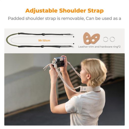 K&F Concept Urban Wander 11, 5L, fotós oldaltáska, zöld (KF-13-168V3)