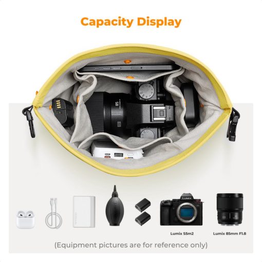K&F Concept Urban Wander 11, 5L, fotós oldaltáska, sárga (KF-13-168V4)