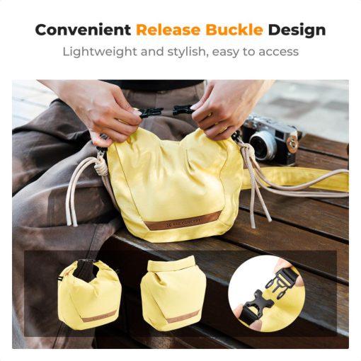 K&F Concept Urban Wander 11, 5L, fotós oldaltáska, sárga (KF-13-168V4)